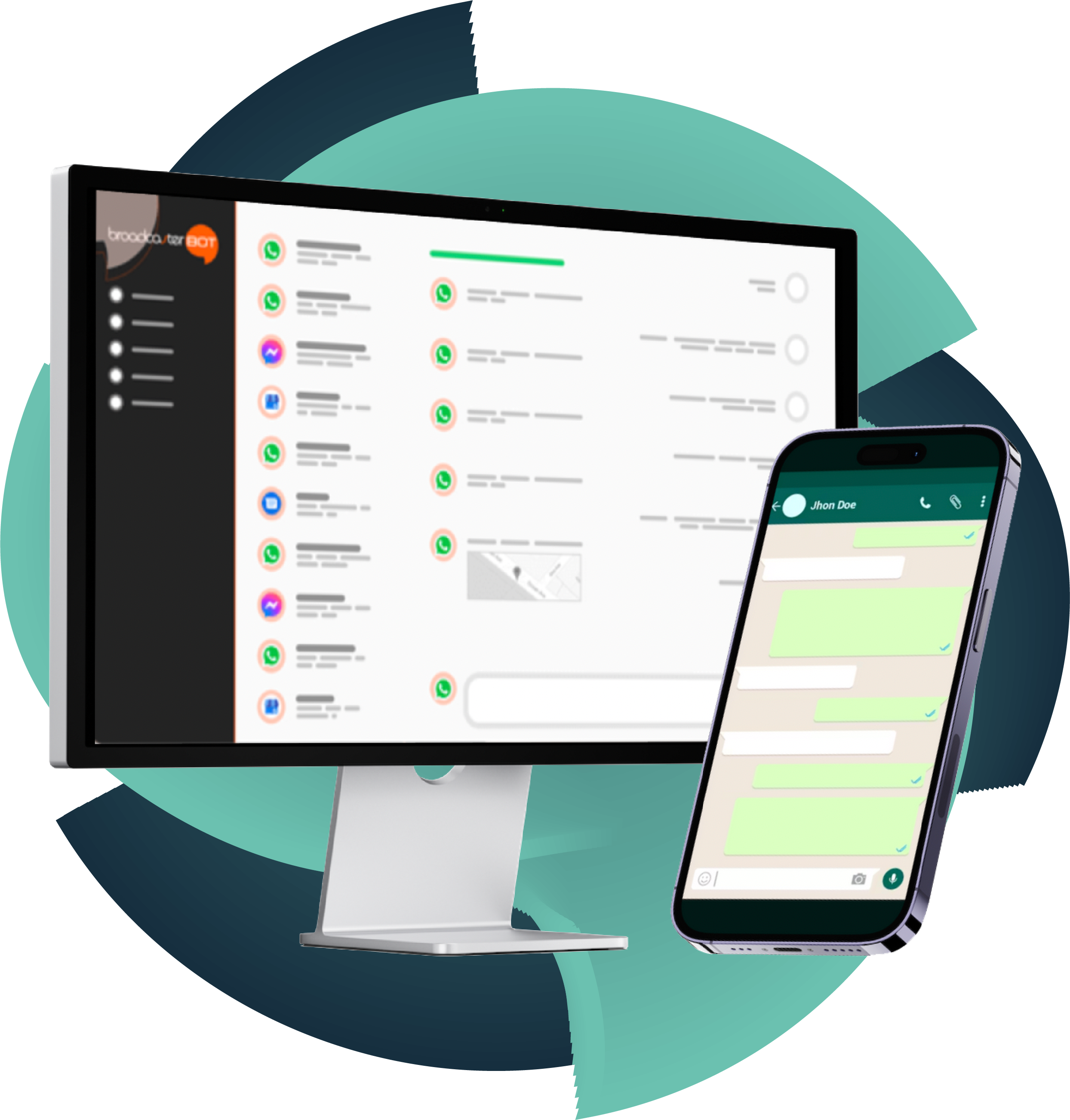 Broadcaster Bot plataforma que integra el canal de WhatsApp